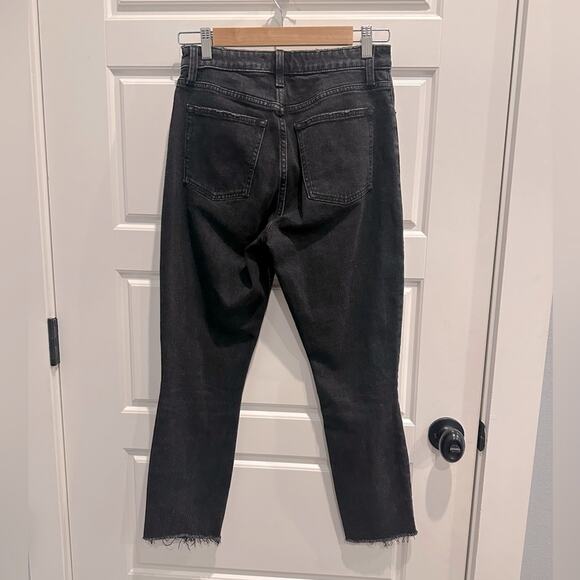 Abercrombie & Fitch Curve Love The Skinny High Rise Denim Black Jeans - Picture 2 of 3